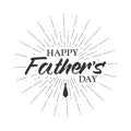 Happy Fathers Day greeting card. Vector.