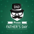 Happy fathers day invitation greeting card with gifts