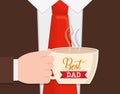 happy fathers day letters emblem and related icons image