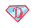 Happy Fathers Day Logo. Letter D Symbolize Daddy.