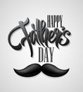 Happy Fathers Day mustache card