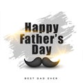 Happy fathers day nice abstract card design
