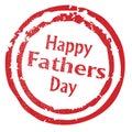 Happy Fathers Day Rubber Stamp