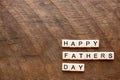 Happy fathers day with scrable letters