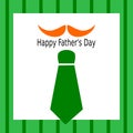 Happy Fathers Day - simple stylized icon graphic in scrapbook style