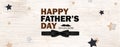 Happy Fathers Day template greeting card. Fathers day Banner, flyer, invitation, congratulation or poster design. Father