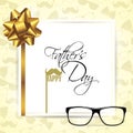 Happy Fathers Day Template Greeting Card.