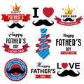 Happy fathers day vintage retro type font Royalty Free Stock Photo