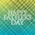 happy fathers day yellow and blue background