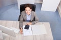 Happy Female Accountant Royalty Free Stock Photo