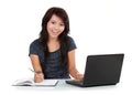 Happy female student Royalty Free Stock Photo