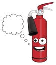 Happy fire extinguishe Royalty Free Stock Photo