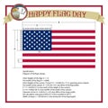 Happy Flag Day background template. Flag day banner or badge.Creative illustration,poster or banner of happy Flag Day