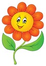 Happy flower theme image 3 Royalty Free Stock Photo