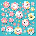 Happy Flowers Pattern