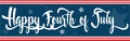 Happy Fourth of July banner Royalty Free Stock Photo