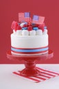 Happy Fourth of July celebration cake. Royalty Free Stock Photo