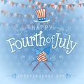 Happy Fourth Of July Hand Lettering