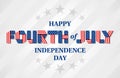 Happy Fourth of July Independence Day banner for USA national holiday Royalty Free Stock Photo