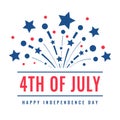 Happy Fourth of July greeting card Royalty Free Stock Photo