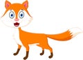 Happy fox cartoon