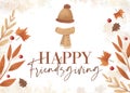 Happy Friendsgiving Fall Foliage Card
