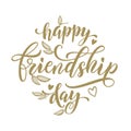 Happy Friendship Day artisitc greeting card.