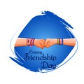 Happy Friendship Day greeting background template for banner design