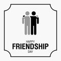 Happy Friendship Day text for friends greeting card