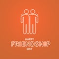 Happy Friendship Day text for friends greeting card