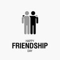 Happy Friendship Day text for friends greeting card