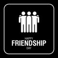 Happy Friendship Day text for friends greeting card