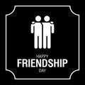 Happy Friendship Day text for friends greeting card