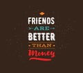 Happy Friendship day vector typographic design.