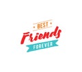 Happy Friendship day vector typographic design.