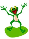 Happy frog Royalty Free Stock Photo