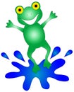 Happy Frog Graphic Royalty Free Stock Photo