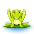 Happy Frog on Lilypad