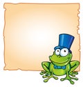 frog with background