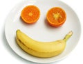 Happy Fruit Face Royalty Free Stock Photo