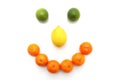 Happy fruit face Royalty Free Stock Photo