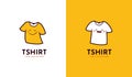 Happy fun tee tshirt maker logo brand icon template