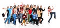Happy funny people Royalty Free Stock Photo