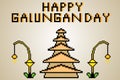 Happy galungan day pixel art