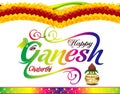 Happy ganesh chaturthi celebration background
