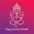 Happy ganesh chaturthi festival background