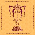 Happy ganesh chaturthi indian festival ethnic background