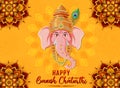 Happy Ganesh Chaturthi Poster Royalty Free Stock Photo