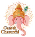 Happy Ganesh Chaturthi Poster Royalty Free Stock Photo