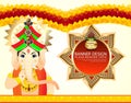 Happy ganesha chaturthi banner background